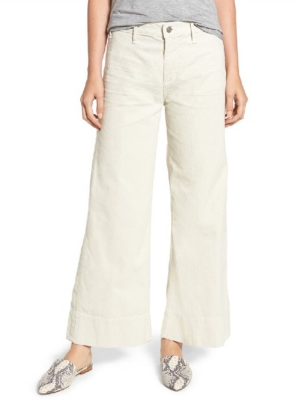 Citizens Of Humanity Anthropologie Abigail High Rise Wide Leg Corduroy Pants 26